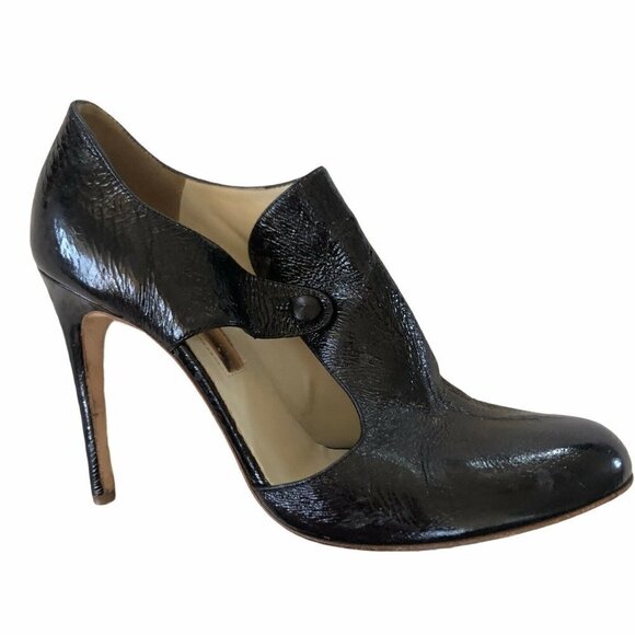 Rupert Sanderson Condor Black Open Side Shoe Boots - Picture 8 of 12